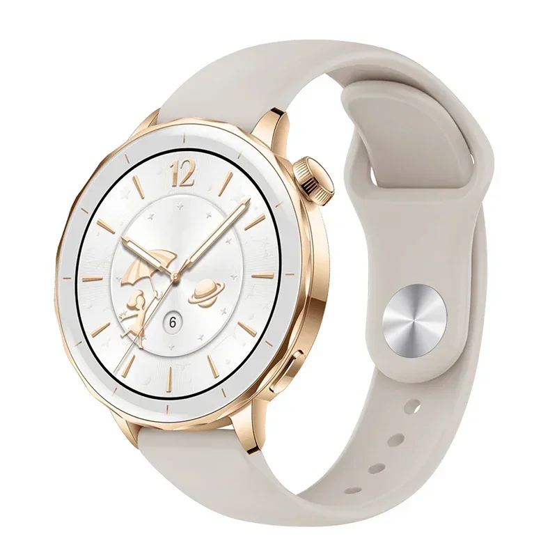 Elegant 18mm Silicone Watch Band Strap Bracelet