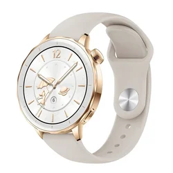 Elegant 18mm Silicone Watch Band Strap Bracelet - Huawei GT5 Pro 42mm (03 starlight)