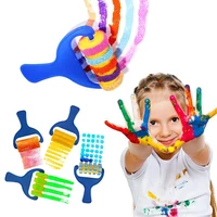 Painting Sponge Brush Set Children Drawing Toys EVA Stamp Art Rubbings Graffiti Roller Tools Early Education DIY Puzzle Toy TMZ 2