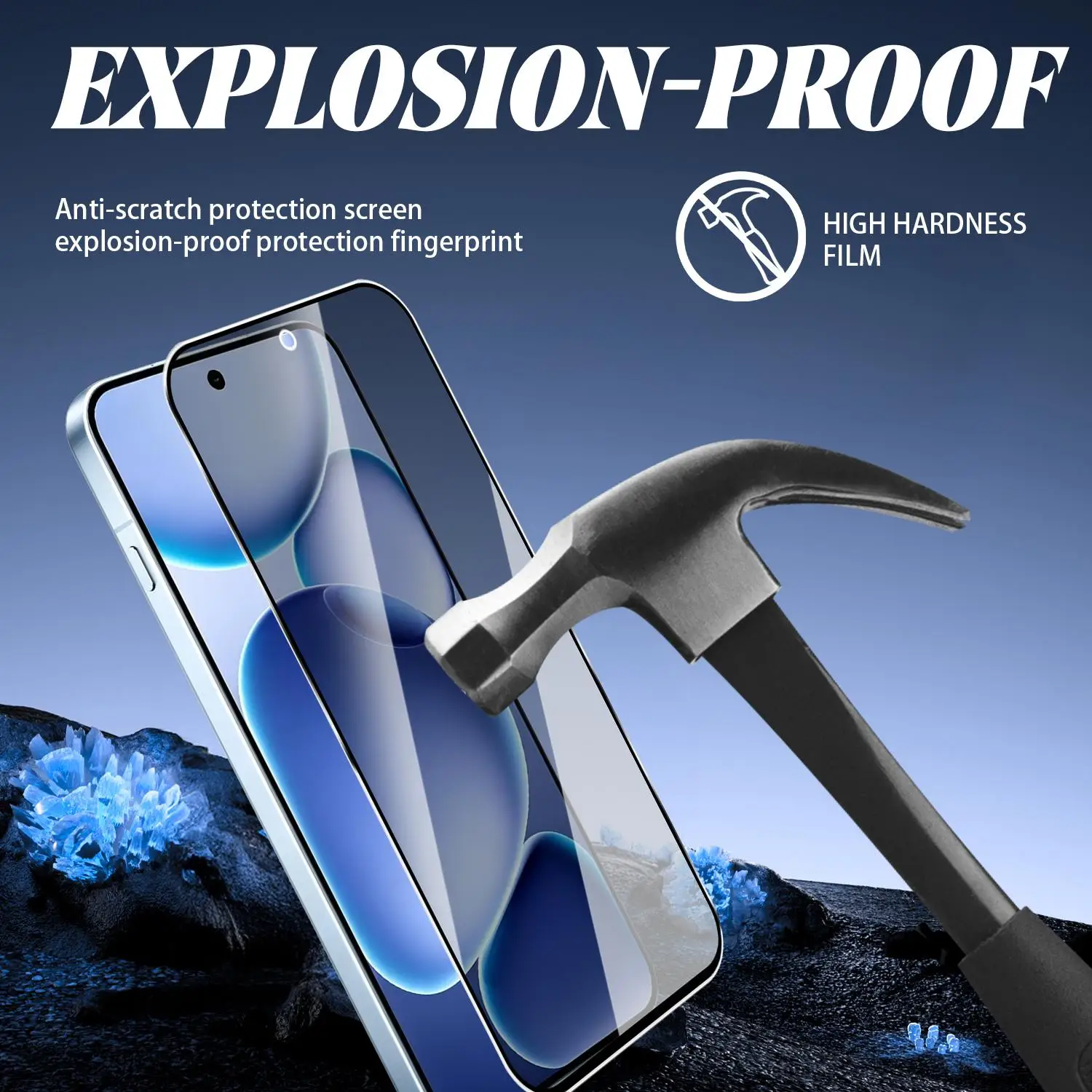 Enhanced Privacy Screen Protector with Easy-Install Kit - Anti-Spy Tempered Glass Film