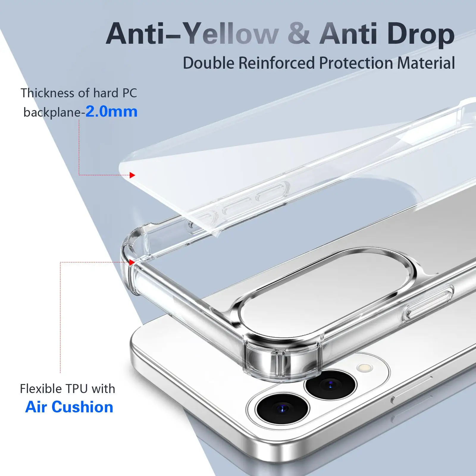 For Samsung Galaxy S25 Edge 5G Four-corner Shockproof Acrylic +TPU Phone Case for S25+ S24 S23 FE S22 Ultra