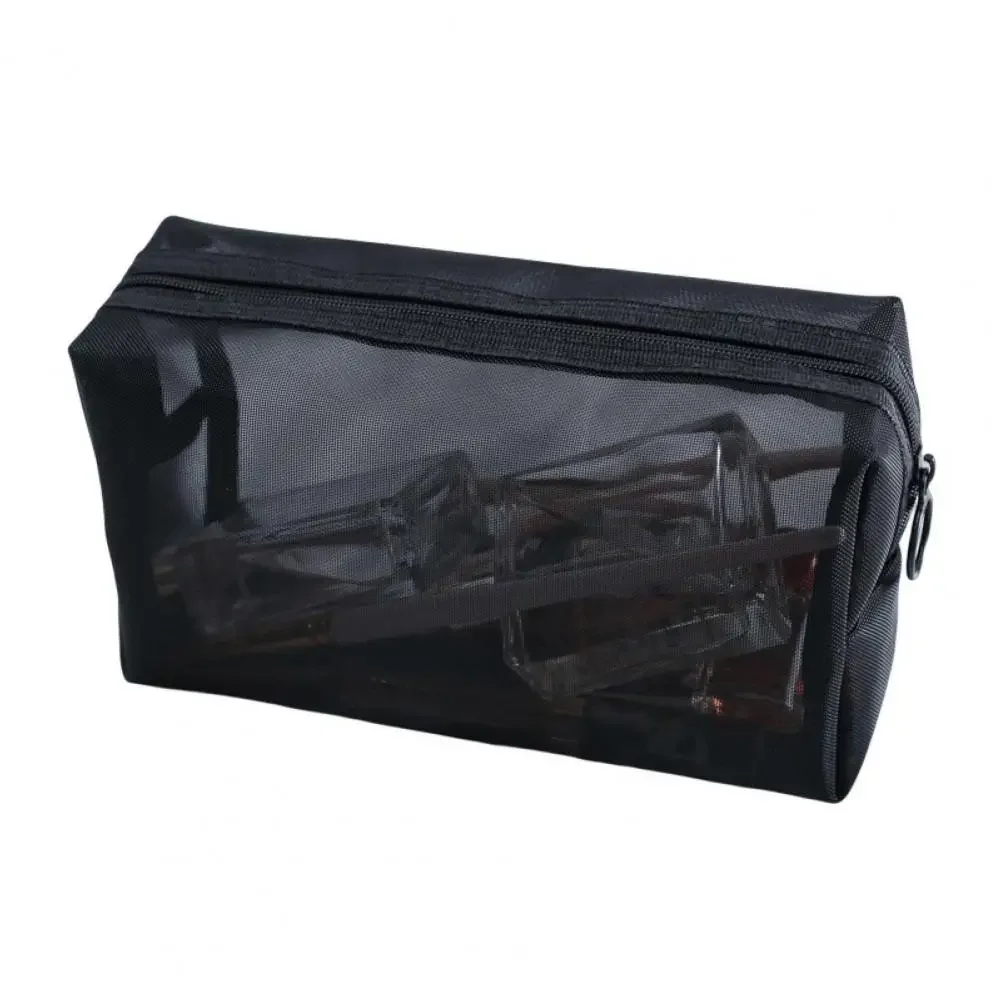 Transparent Foldable Toiletry Bag - Washable, Breathable, Large Capacity Travel Makeup Organizer