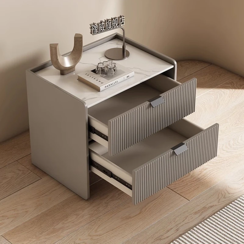 Nightstand Cheap Bedside Table Room Narrow Coffee Tables Living Auxiliary Open Cabinets Floating Sofa Side Nachttisch Bed Wood