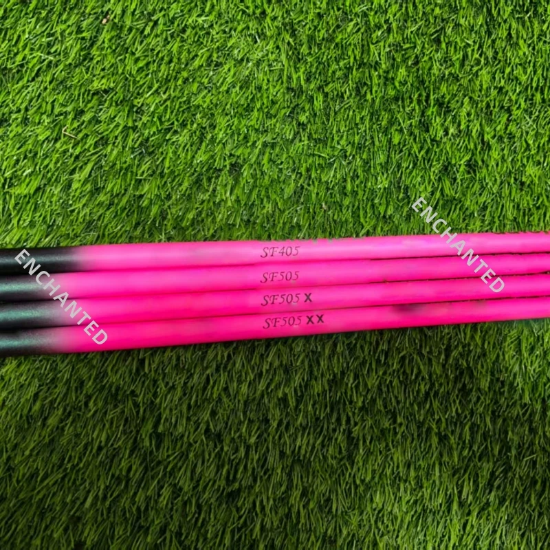 Pink golf club shaft SF405 SF505 SF505x SF505xx 45 inch 39 inch graphite shaft with grip and sleeve tip 0.335