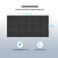 XINPUGUANG Solar Panel 120W - 1200W Flexible Solar Panel Module Monocrystalline Solar Cell PV 240W 360W 480W 600W 720W Solar Panels Charger For 12V 24V Battery Home Boat Marine RV Cabin Van Car Uneven Surfaces 4