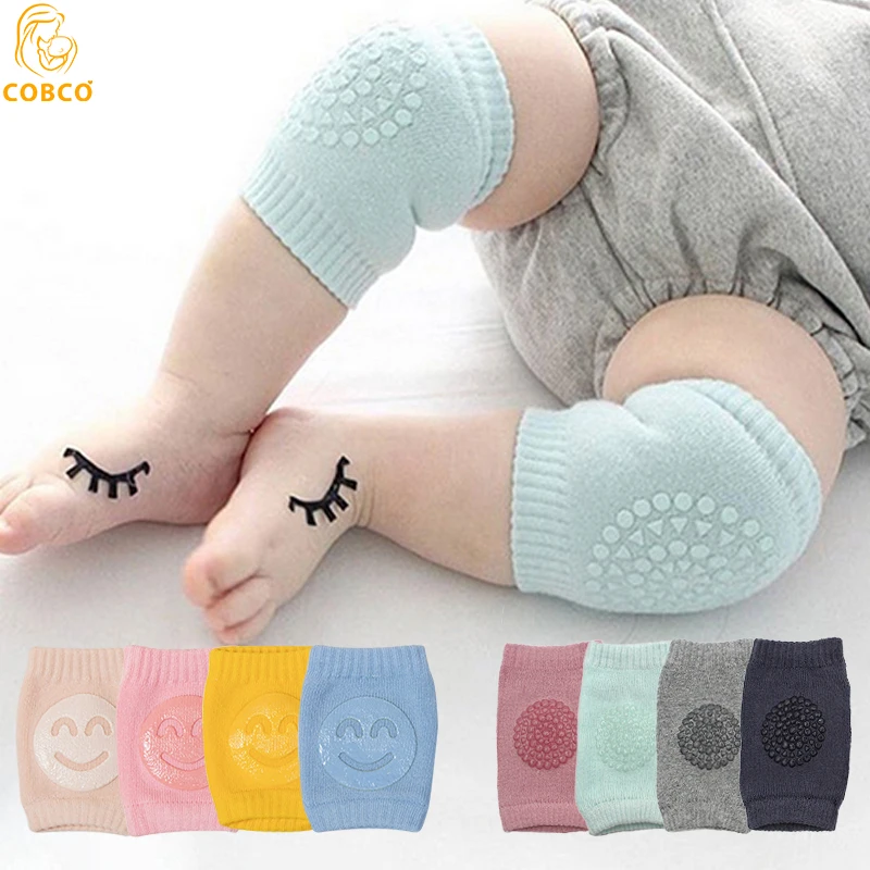 Kids Non Slip Crawling Elbow Infants Toddlers Baby Accessories Smile Knee Pads Protector Safety Kneepad Leg Warmer Girls Boys 1