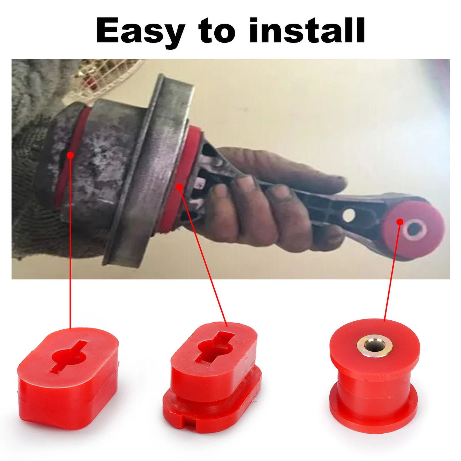CNSPEED Dog Bone Insert Engine Mount Bushing for VW Golf MK4 R32 for Audi A3 S3 TT Seat Leno Toledo Skoda Octavia engine mount insulator
