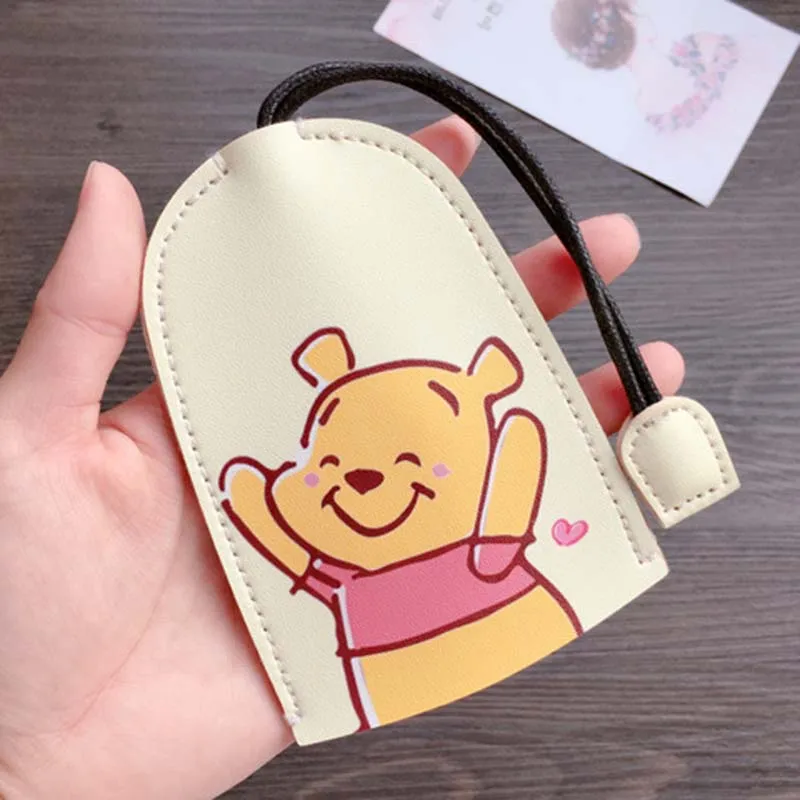 Disney Lilo Stitch Unisex Pull Type Key Bag PU Leather Key Wallets Housekeepers Car Holder Leather Keychain Pouch key case key holder key organizer key purse