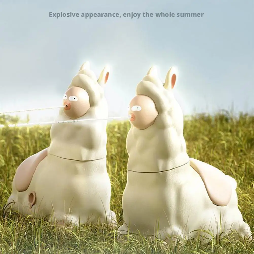 Mini Plastic Alpaca Water Sprayer Toy for Summer Outdoor Fun