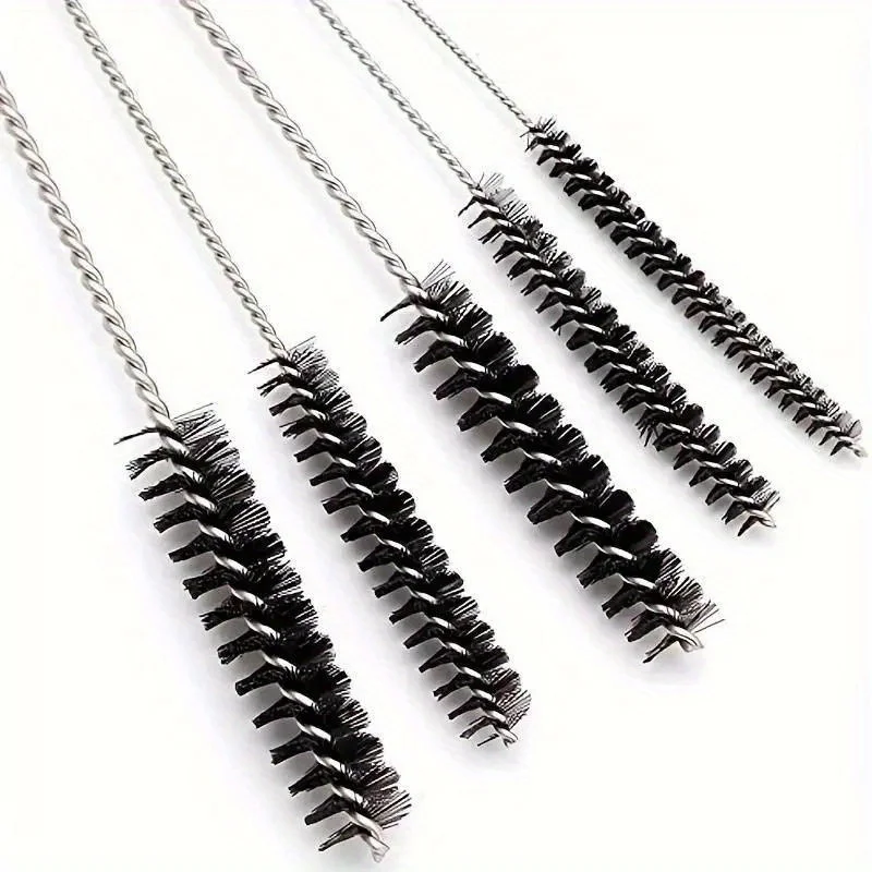 15pcs/Set Carburetor Cleaning Brush Set Carburetor Carbon Dirt Jet Cleaner Tool Kit 10 Cleaning Needles With 5 Brushes