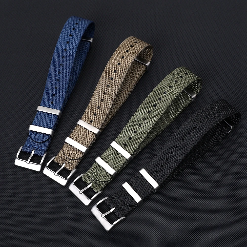 Enhanced Nylon Braided Sport Watch Strap - Durable Fabric Wristband Belt