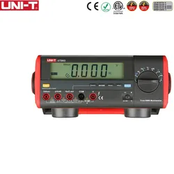 Multimètres numériques de banc à affichage LCD, UNI T, UT803, tension Amp Ohm, capacité Hz 5999, testeur de comptage, PC souple de haute précision 