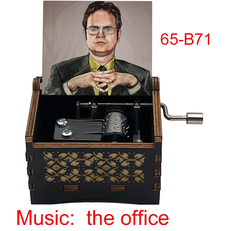 Forrest Gump Music Box Black Wood Handed 18 Tones Musical Gifts for Encourage Kids Birthday Friends Delicate Office Ornaments