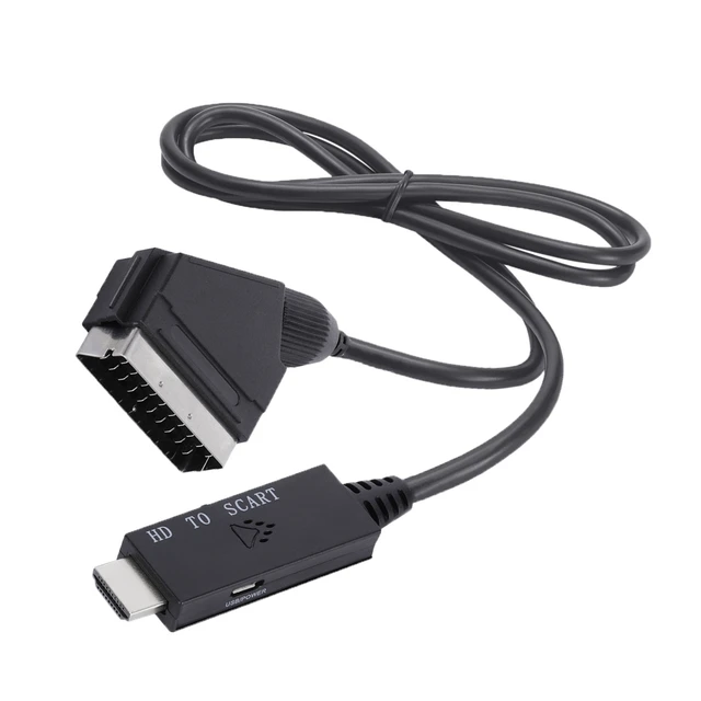 Adaptateur de câble vidéo péritel vers HDMI, convertisseur péritel vers HDMI  - AliExpress