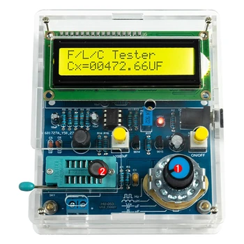 Tester di induttanza di capacità Kit elettronico fai da te Display di misurazione della frequenza PCB progetto di saldatura fai da te pratica saldatura