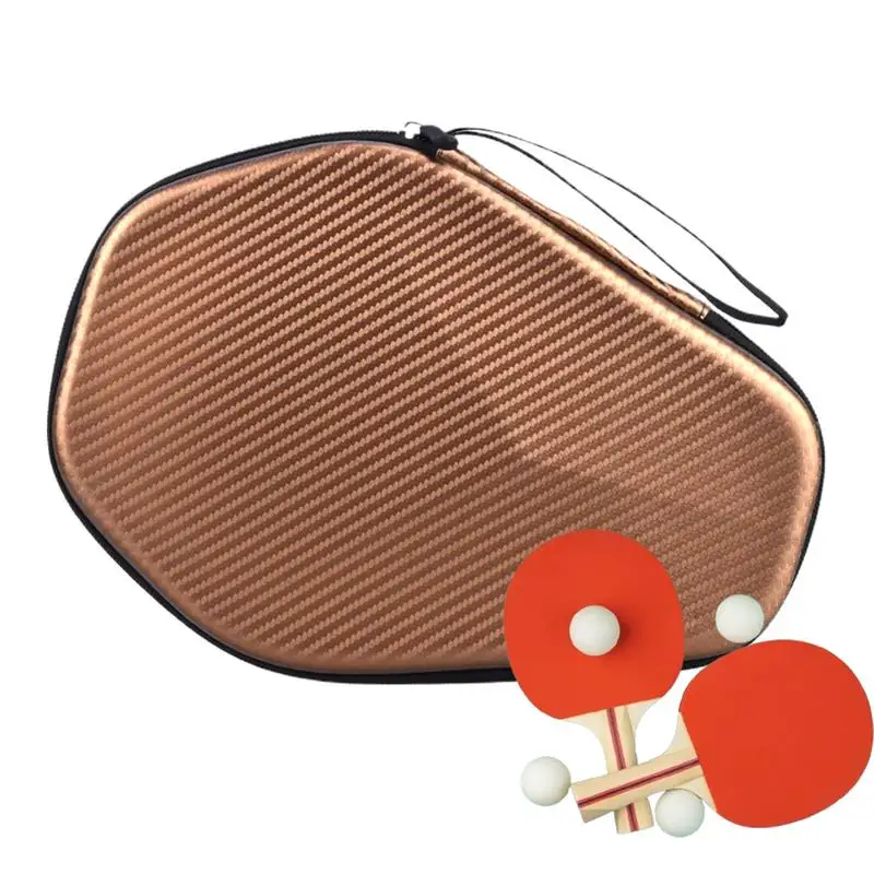 

Ping Pong Paddle Case Hexagonal Hard Shell Storage Case For Paddles Hard Shell Ping Pong Storage Bag For Table Tennis Beginners