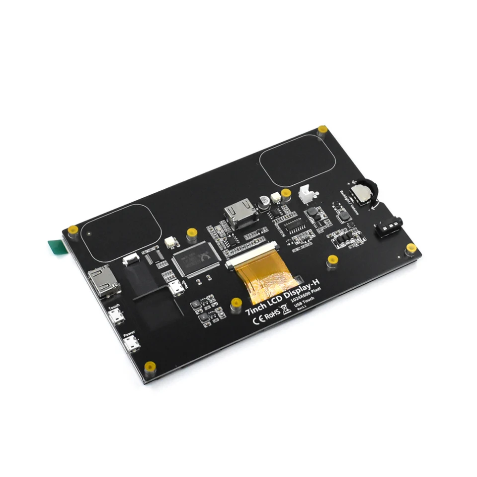 7 インチ Raspberry Pi 4 モデル B タッチスクリーン 1024x600 IPS