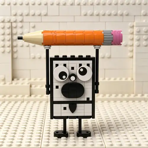 83PCS Animated Movie Figure Pineapple Pencil Anime Graffiti Doll Building Block Model Kids Puzzle Assembly Toys Birthday Gift - Image 3