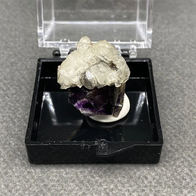 100% natural Yaogang Fairy Fluorite mineral specimen healing crystal gem collection+Box size:35*35*35mm