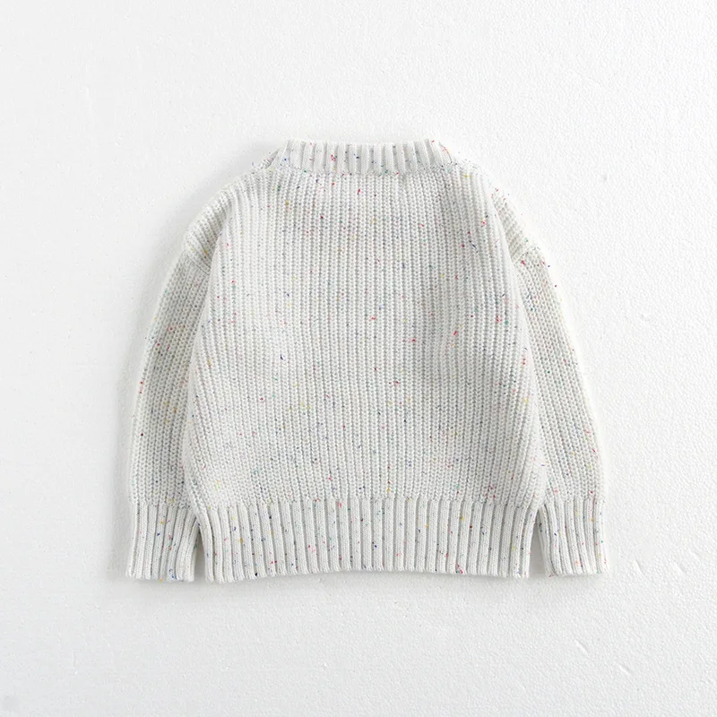 Description Picture 6 of itemAutumn Baby Sweaters O Neck Boys Knit Pullover 2 Colors Girls Knitwear Brief Boys Clothes