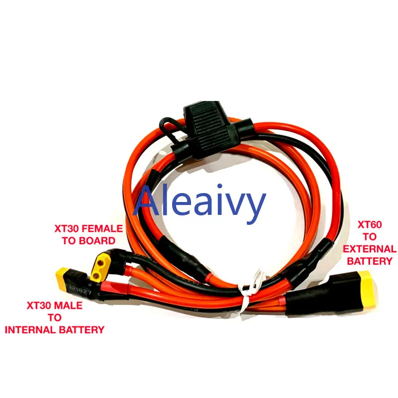 for Paralleling Extra Expansion XIAOMI m365 and Pro 36v 48v Battery Pack Cable Kit XT30&XT60 Accessories + 30A Fuse