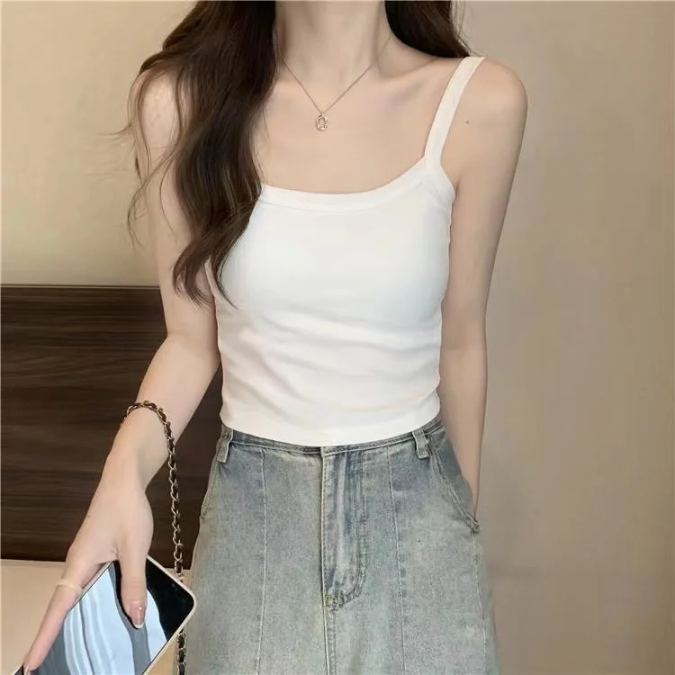 Crop Top Women Sexy Sleeveless Tops Fashion Female Underwear Lady's Camisole Girl Basic T-shirt Vest Lingerie Bras Tube Tops Hot