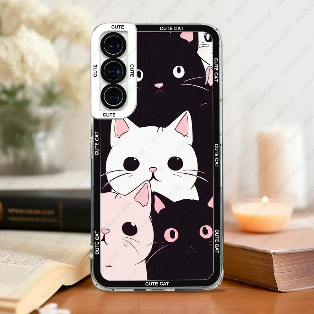 Adorable Cat Soft Cover Phone Case