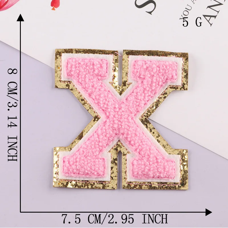 Patch Letters for Clothes - Alphabet Sticky Letter Emblems for DIY Jackets, Bags, and Clothing Projects