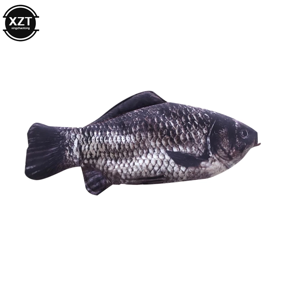 Pencil Bag Carp Pen Bag Realistic Fish Shape Make-up Pouch Pen Pencil Case With Zipper Back To School Pouch pencil cases pen storage bag stationery box