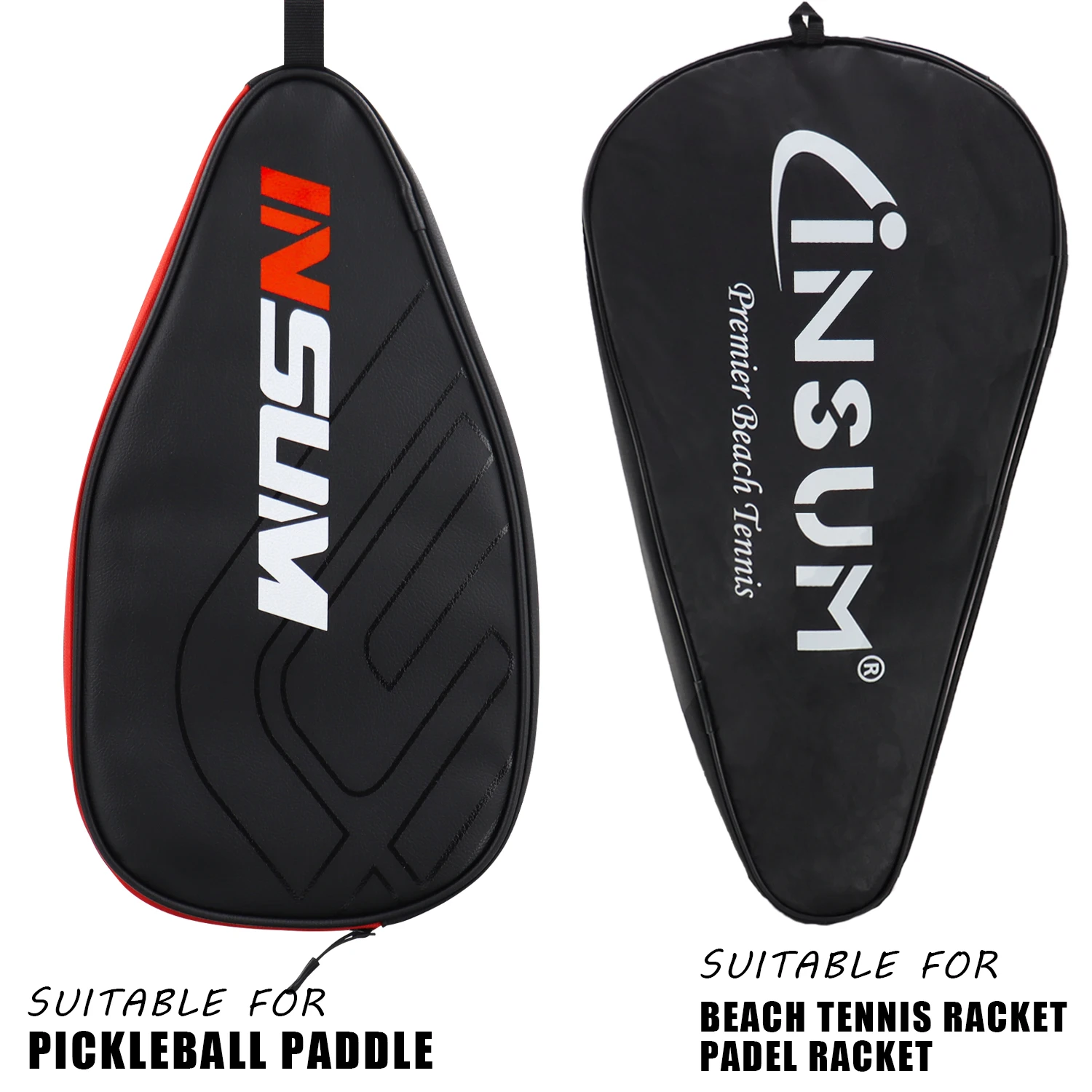 Durable Pickleball Paddle Cover Case Padel Racket Covers Fits All Shapes Single Paddles Bag Durable Material