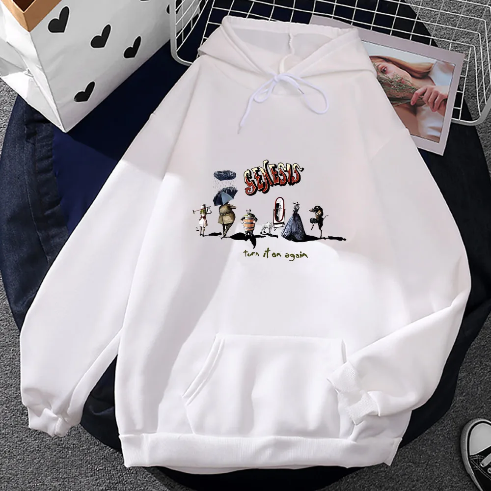 

Genesiss Band Hooded Casual Pullovers Male Grunge Style Clothes Retro/vintage Graphic Hoody Autumn Loose Fleece Sweatshirts