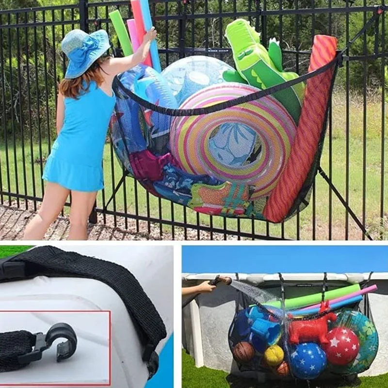 OutdoorSwimmingPoolLargeCapacityStorageMeshBagBeachInflatable