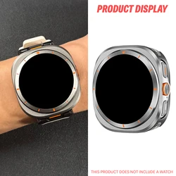 Custodia Protettiva in Metallo Premium per Samsung Galaxy Watch Ultra - Design Anti-Caduta, Nessun Film per Schermo Incluso
