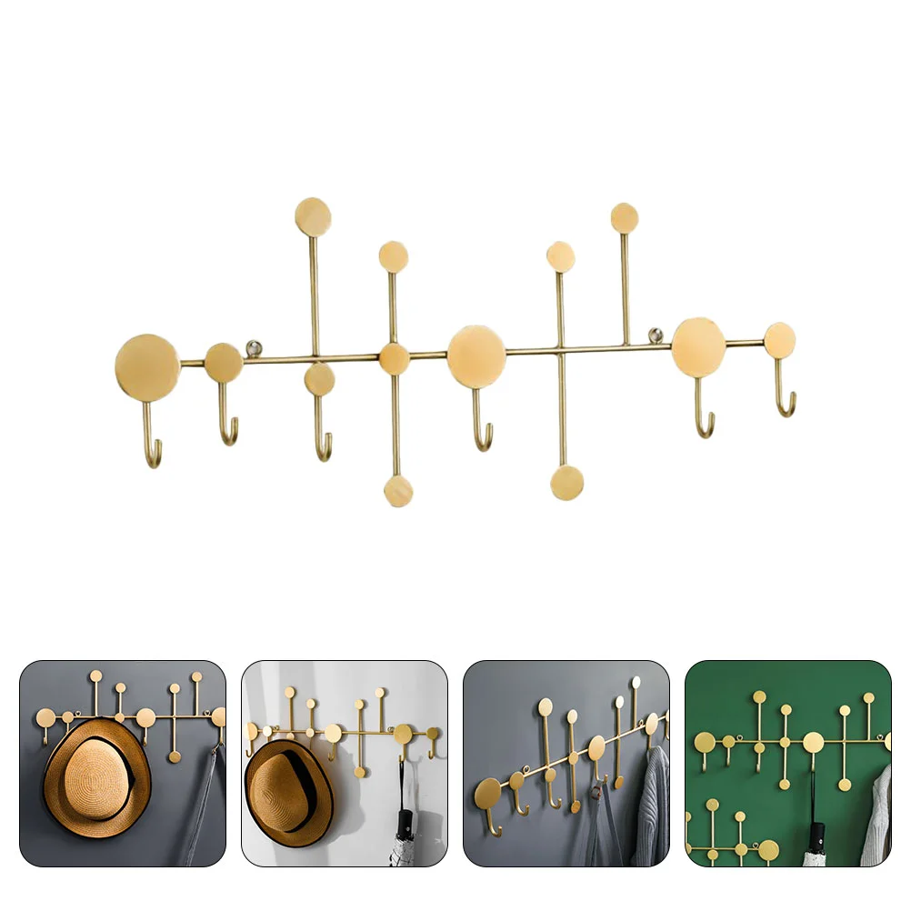 

Wrought Iron Hanger Storage Gold Purse Punch-free Hook Vintage Decor Home Hooks Metal Decorative Multifunctional