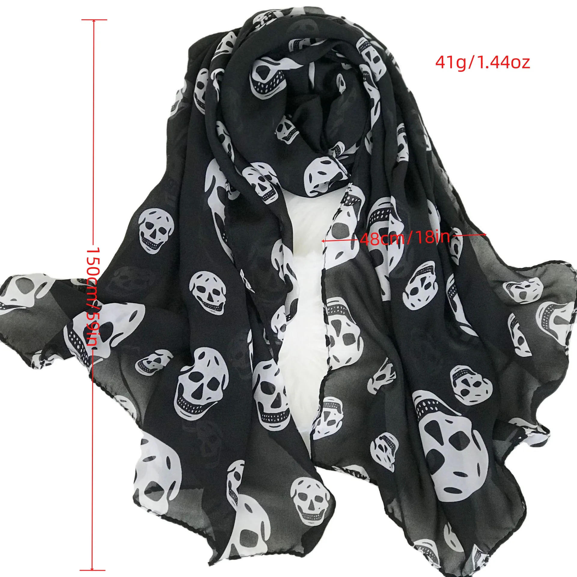 Printed Silk Scarf Summer Beach Long Shawl