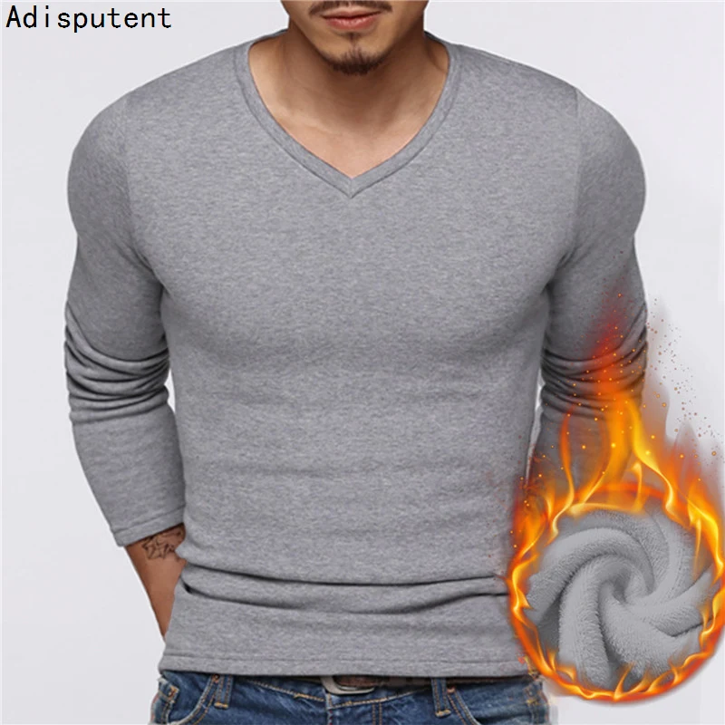 Men's Winter Keep Warm Thermal Underwear Men Casual Solid Color Winter ...