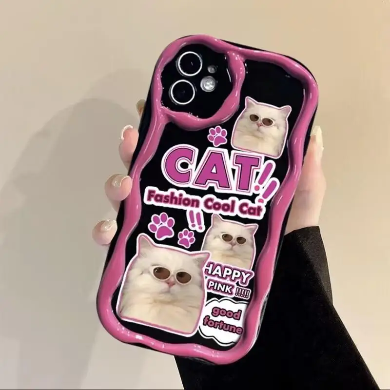 Adorable Cat Phone Case | Stylish and Durable Couple Cover