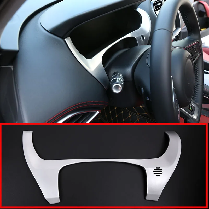 

1 Pcs For Jaguar F-Pace f pace X761 2016 Car-styling For LHD ABS Chrome Dashboard Decorate Frame Cover Trim Accessories