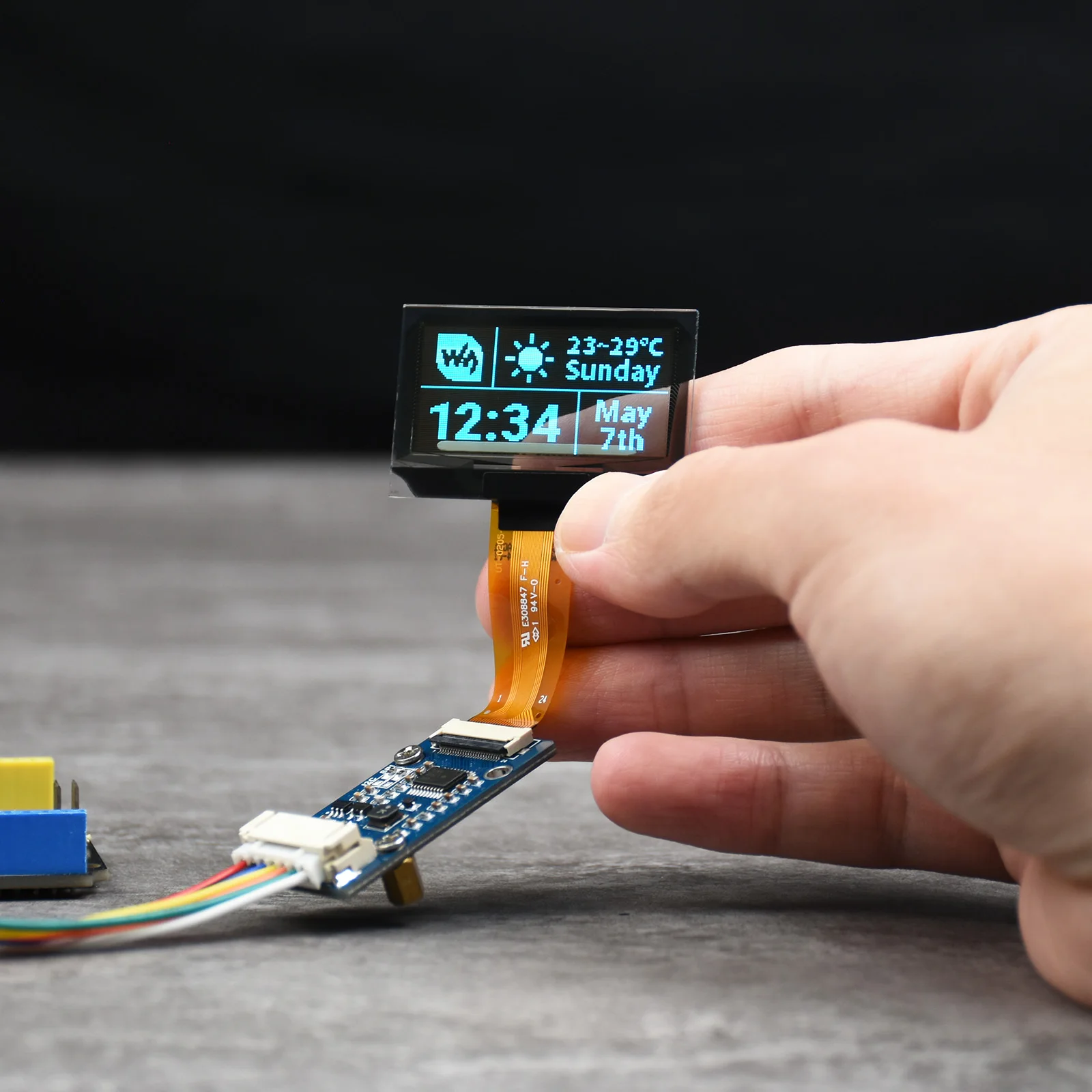1.51inch Transparent OLED 128x64 Resolution SPI I2C Light Blue Color ...