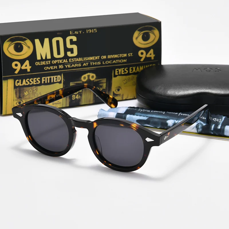 Johnny Depp Polarized Sunglasses Man Round Lemtosh Sun Glasses Woman Luxury Brand Vintage Acetate Frame Night Vision Goggles night vision sunglasses,night vision glasses