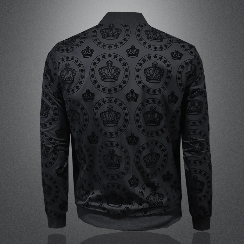 High quality men's black jacket, personalized and fashionable, unique designer jacket, trendy brand new style bomber jacket