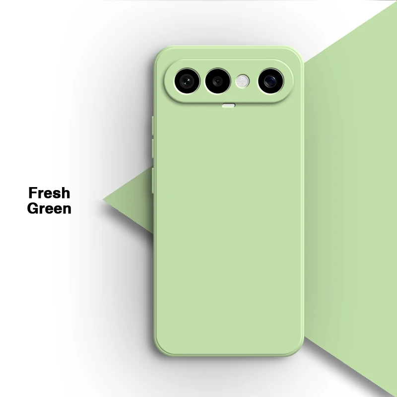 Premium Soft Silicone Phone Case with Internal Flocking and Square Design