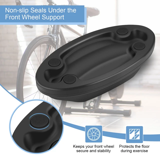Supporto Ruota Anteriore Bici Per Allenamento Indoor - Sollevatore Per Ciclismo Con Base Antiscivolo - Foto 11