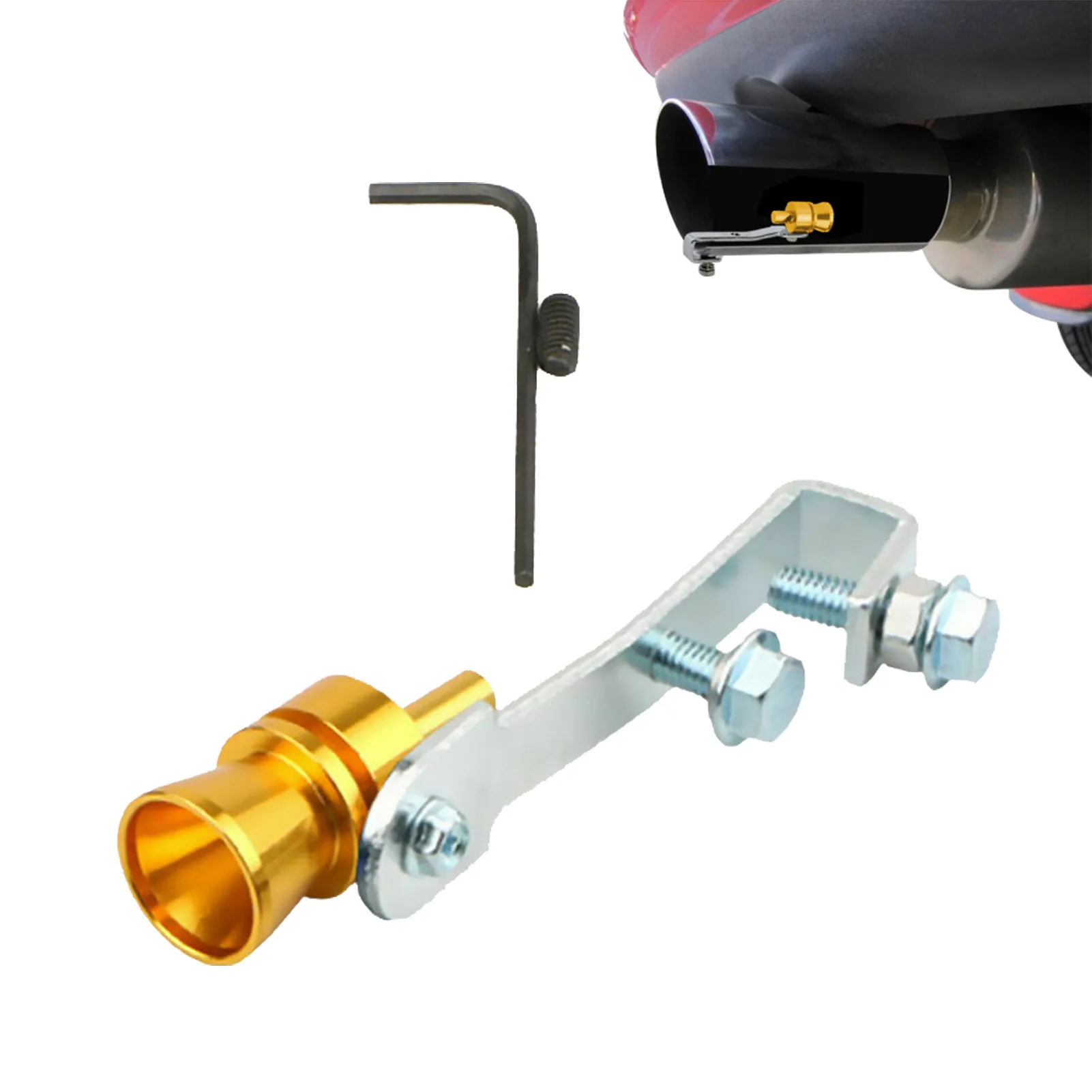 Aluminum Alloy Turbo Whistle Universal Turbo Sound Whistle Exhaust Pipe