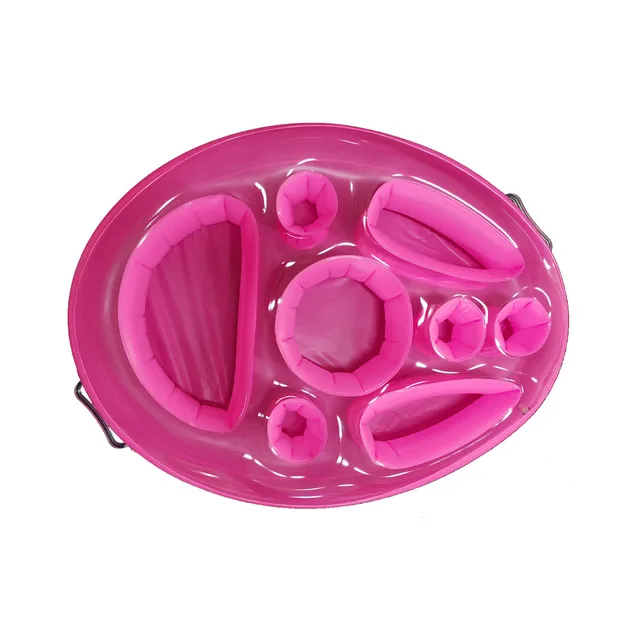 Pink dining plate