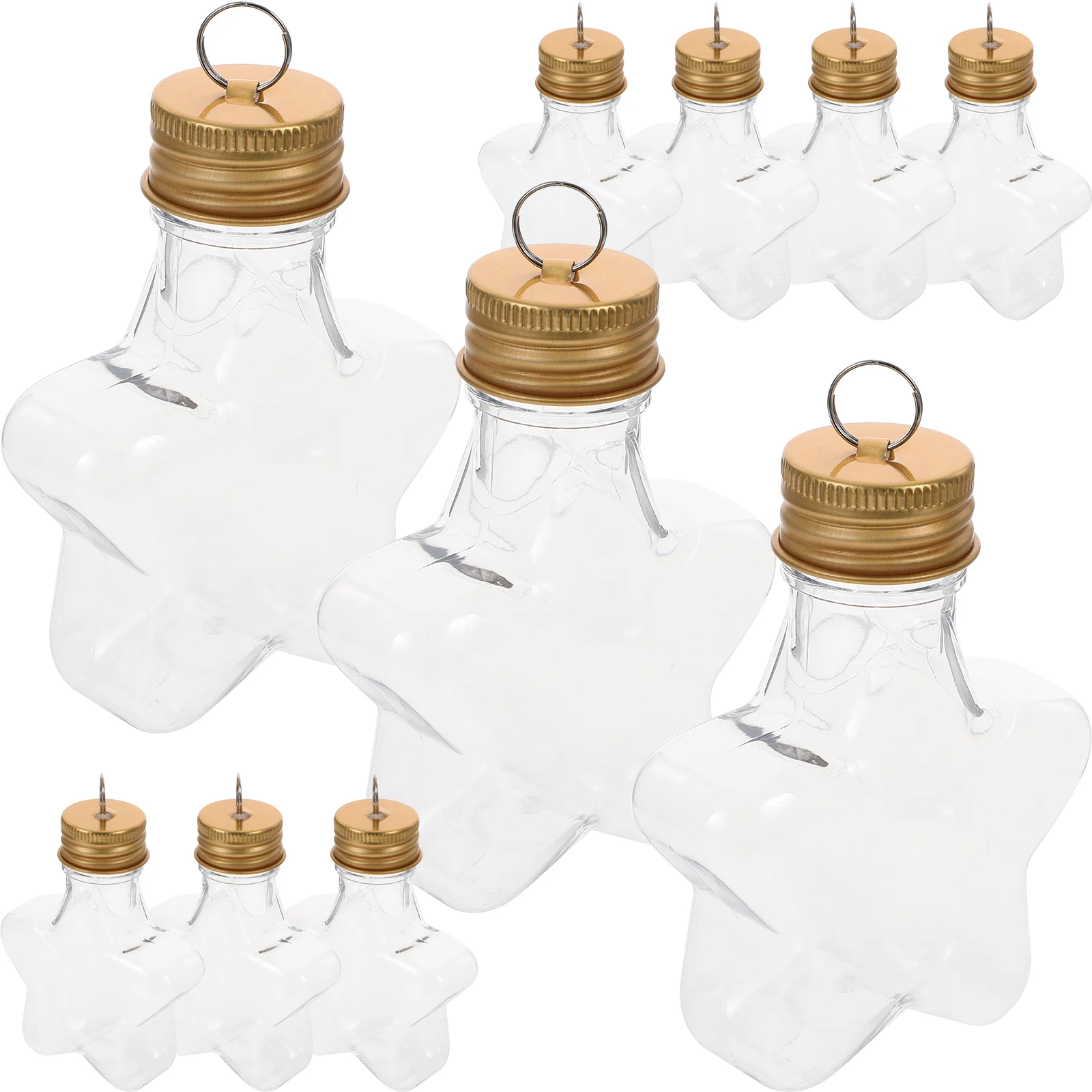 10 Pcs Christmas Bottle Drink Containers Wishing Star Origami Craft Jar Decoration The Pet 6