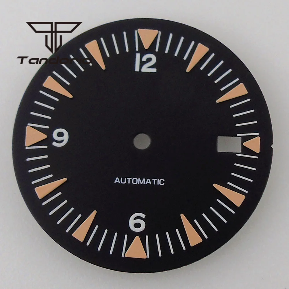 Elegant 32mm Multicolor Automatic Watch Dial with Date Window and Hands Set