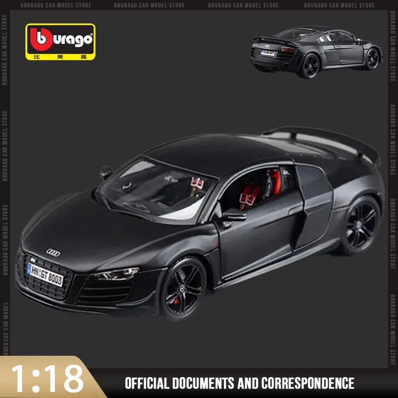 

Maisto 1:18 Audi R8 V10 Plus Sports Car Alloy Model Diecast Metal Vehicle Car Model High Simulation Collection Boy Toy Gift