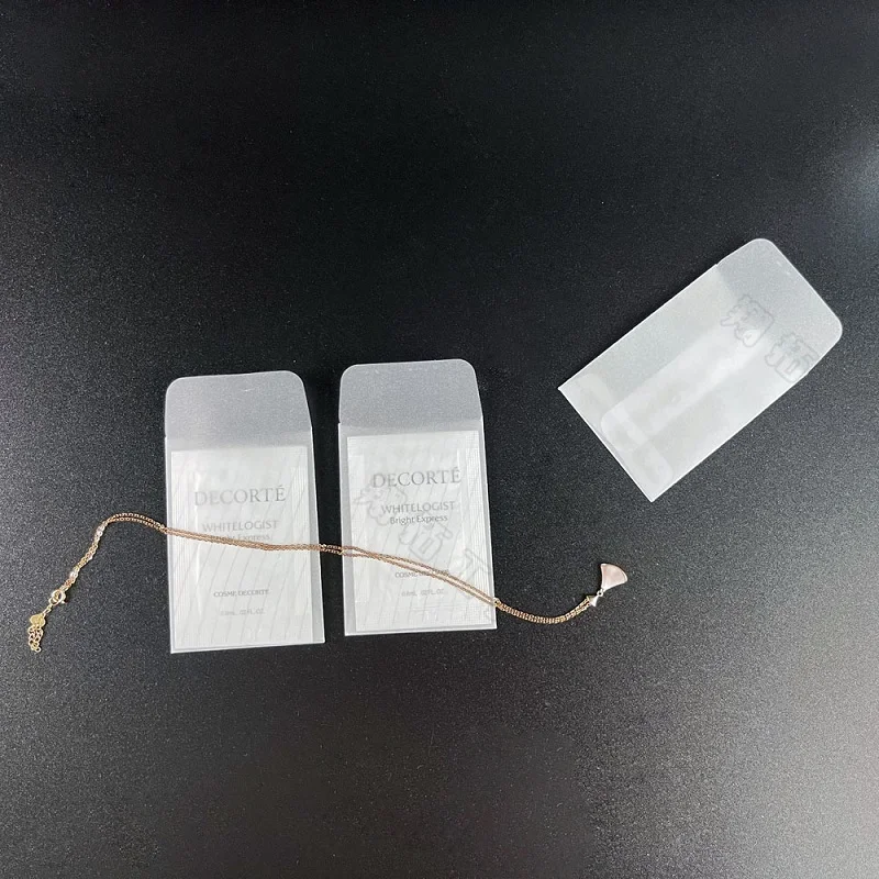 반투명 봉투 쥬얼리 보관 가방, 카드 귀걸이 쿠키 캔디 포장 가방, 웨딩 폴더 봉투, 50 개