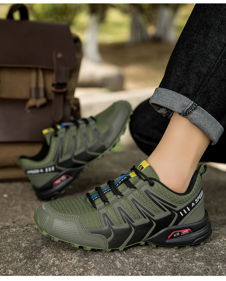 Herren Outdoor Radfahren Sportschuhe Wasserdicht rutschfeste Outdoor Sportschuhe Outdoor Wandern Camping Schuhe Taktische Trainingsschuhe – Detail 8